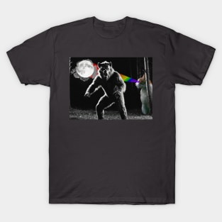 Space Cat and Wolfman T-Shirt